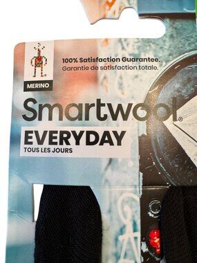 Smartwool Everyday Medium No Show Height Zero Cushion Black Socks NWT Ankle